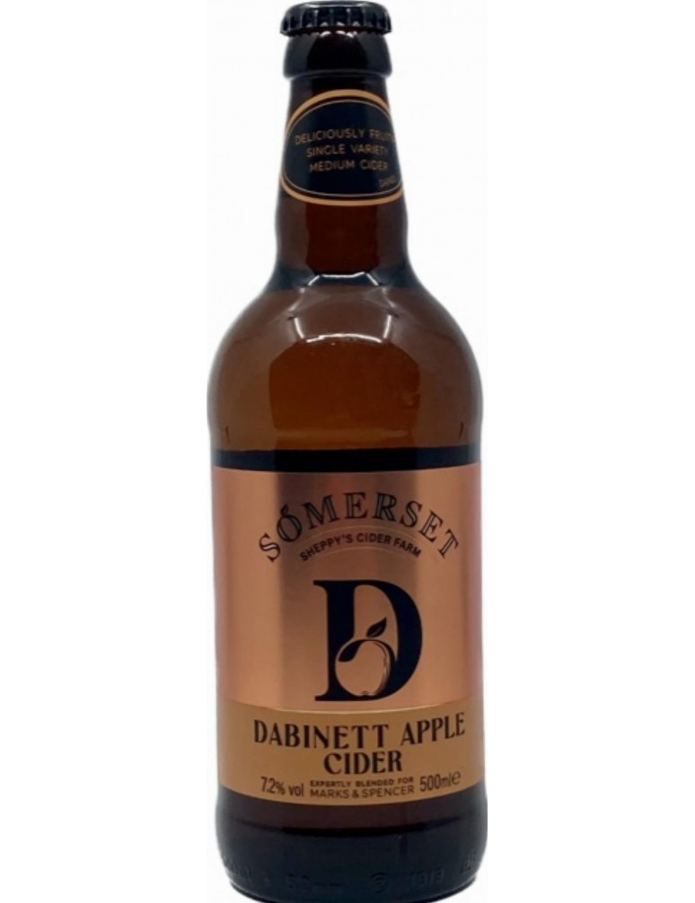 Alkoholický zkvašený jablečný mošt Dabinett Cider