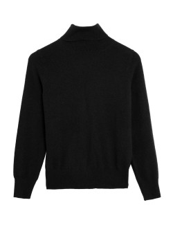 Pure Cashmere Roll Neck Jumper