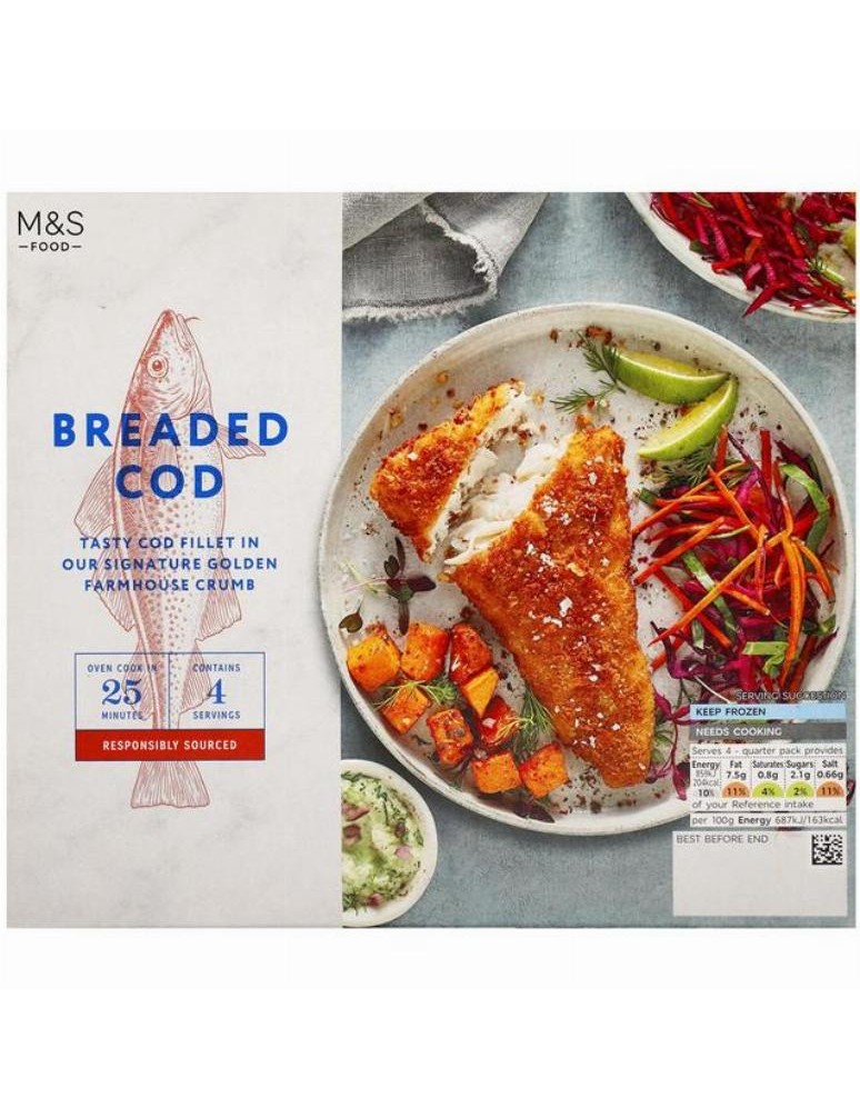 4 filety tresky obecné obalené ve strouhance