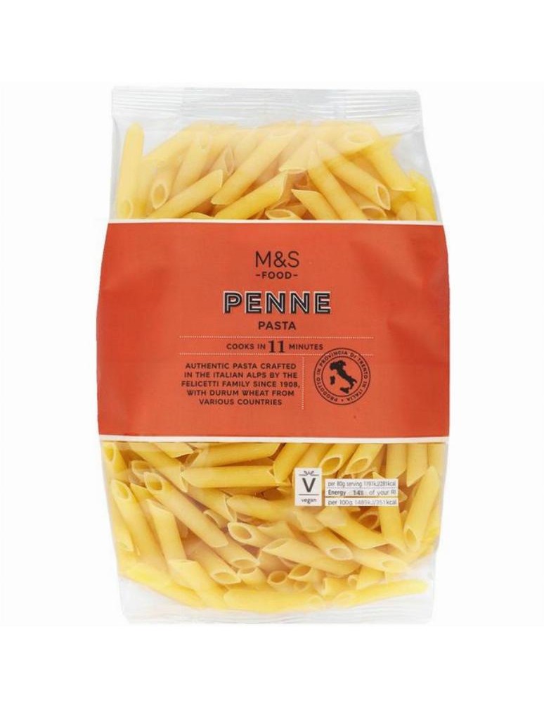 Sušené těstoviny penne