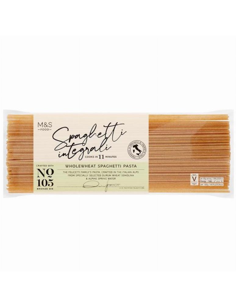 Italské celozrnné pšeničné špagety