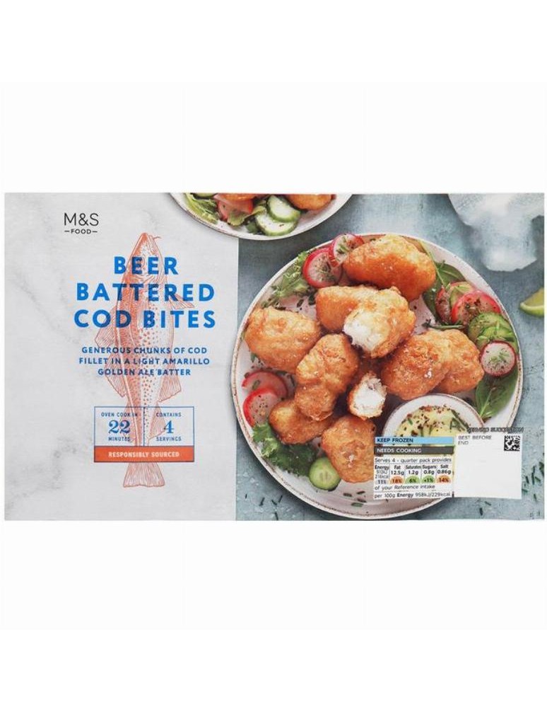 Kousky masa z tresky obecné obalené v pivním těstíčku