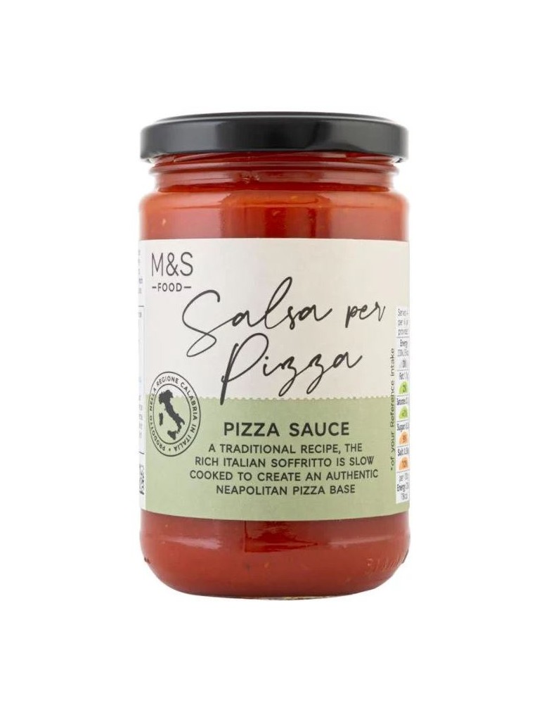 Rajčatová omáčka na pizzu s bazalkou a italským extra panenským olivovým olejem (3%)
