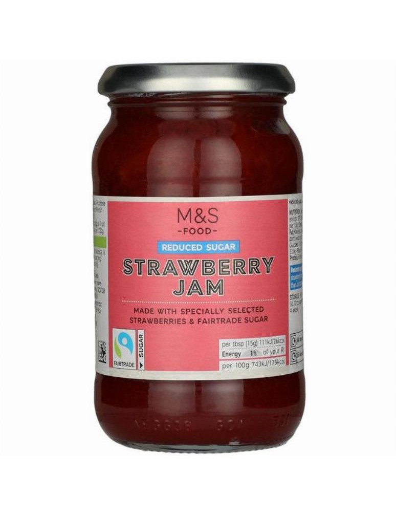 Jahodový extra džem se sníženým obsahem cukru