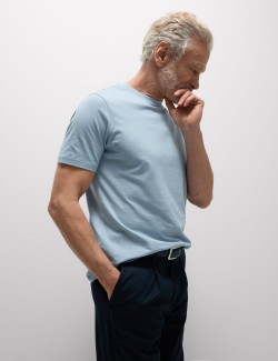 Tričko ke krku z čisté bavlny