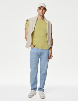 Tričko ke krku z čisté bavlny