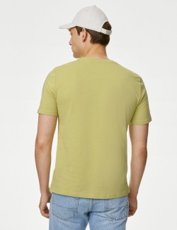 Tričko ke krku z čisté bavlny