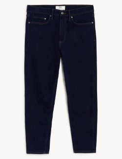 Tapered Fit Cotton Rich Stretch Jeans