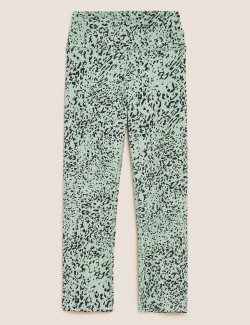 Go Balance Printed Cropped Yoga Leggings