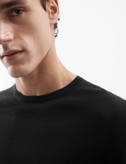 Pure Extra Fine Merino Wool Crew Neck Jumper