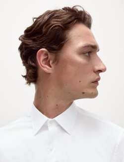 Košile z čisté bavlny, normální střih, snadné žehlení