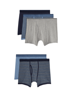 5pk Pure Cotton Cool & Fresh™ Trunks