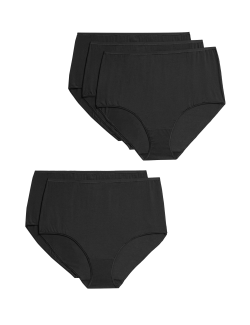 5pk No VPL Cotton Modal Full Briefs