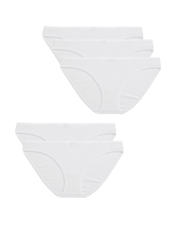 5pk Cotton Lycra® Bikini Knickers