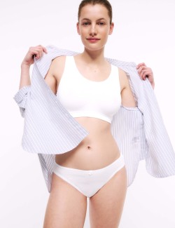 5pk Cotton Lycra® High Leg Knickers