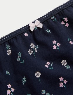 5pk Cotton Lycra™ Printed Full Briefs