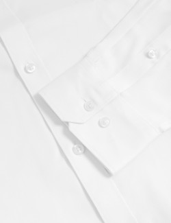 Texturovaná košile normálního střihu z čisté bavlny s nežehlivou úpravou