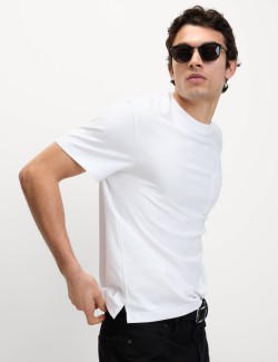 Tričko ze středně silné látky z čisté bavlny s kapsou