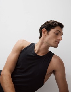 Tílko bez rukávů z bavlny Supima® a modalu