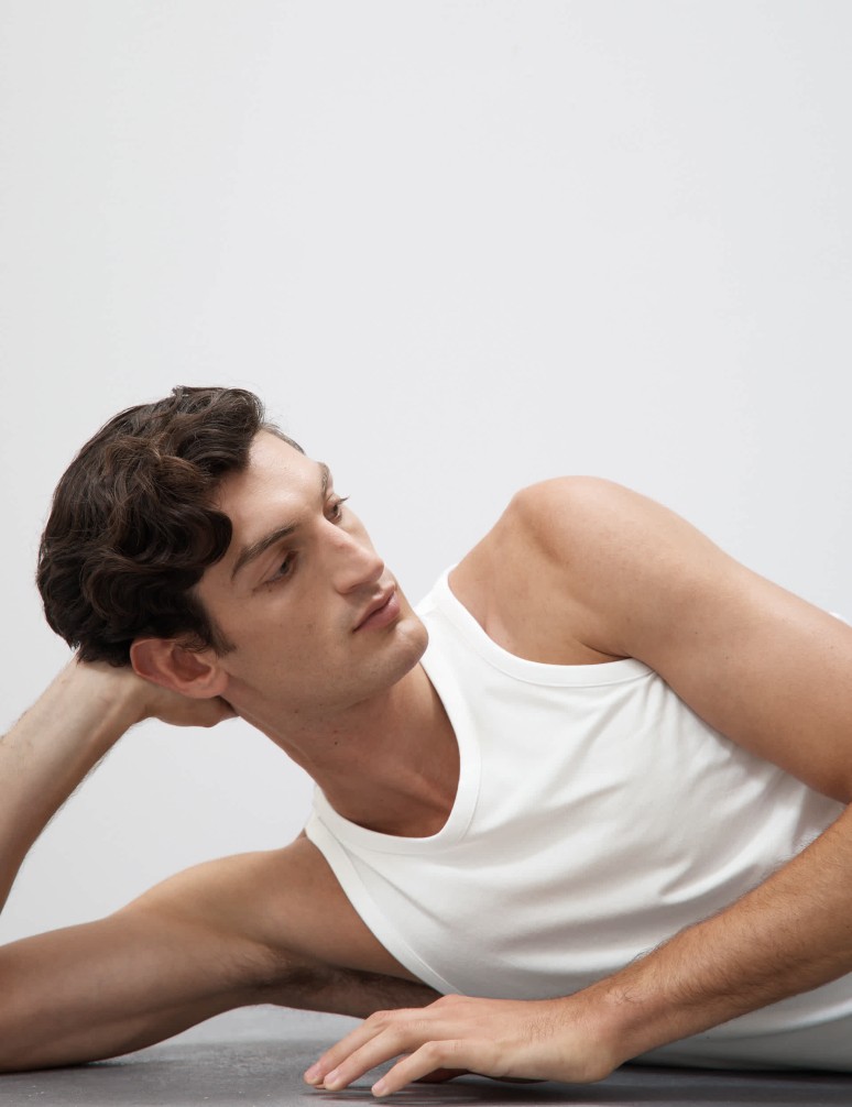 Tílko bez rukávů z bavlny Supima® a modalu