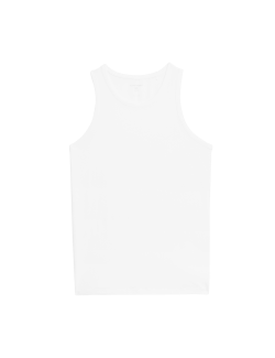 Tílko bez rukávů z bavlny Supima® a modalu