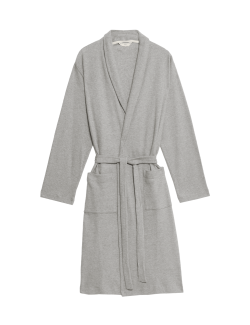 Pure Cotton Waffle Lightweight Dressing Gown
