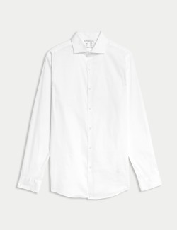 Košile úzkého střihu se strečem a vysokým podílem bavlny, v nežehlivé úpravě