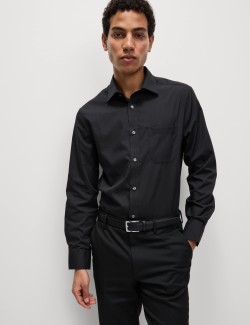 Košile úzkého střihu s dlouhým rukávem, 3 kusy v balení