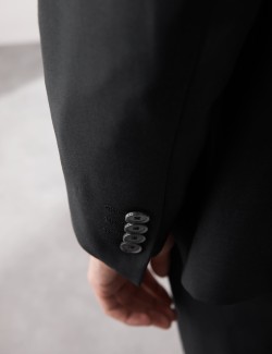 Tailored Fit Wool Blend Suit Jacket