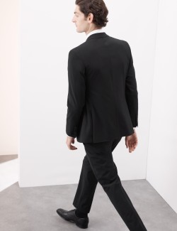 Tailored Fit Wool Blend Suit Jacket