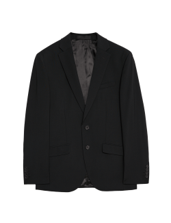 Tailored Fit Wool Blend Suit Jacket