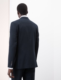 Tailored Fit Wool Blend Suit Jacket