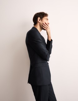 Oblekové sako mírně zúženého střihu, z čisté vlny