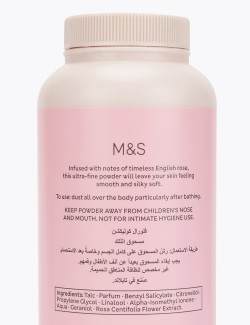 Mastkový prášek s vůní růže z květinové kolekce, 200 g