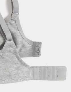 3pk Cotton Wired Push-Up Bras A-E