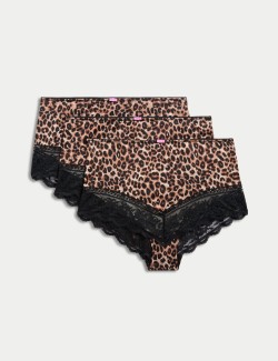 3pk Lace Trim Full Briefs