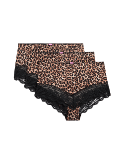 3pk Lace Trim Full Briefs