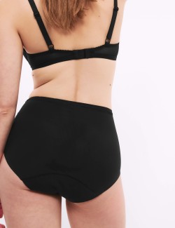 Vysoce savé menstruační bezešvé kalhotky do pasu, 3 ks