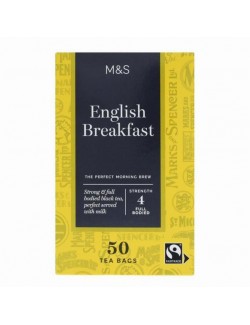 Porcovaný anglický snídaňový čaj, 50 čajových sáčků balených ve fólii