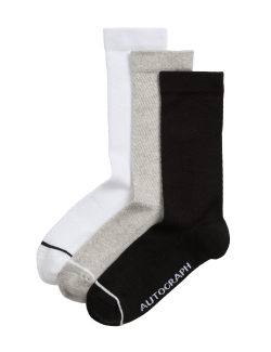 3pk Pima Cotton Blend Sport Socks