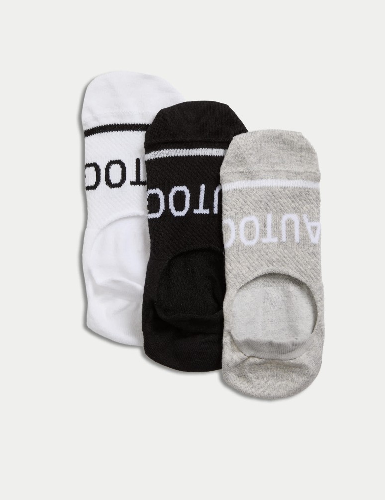 3pk Pima Cotton Blend Invisible Trainer Liners™