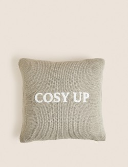 Cosy Up Slogan Cushion