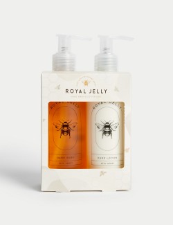 Sada tekutého mýdla a mléka na ruce z kolekce Royal Jelly – 2× 200 ml