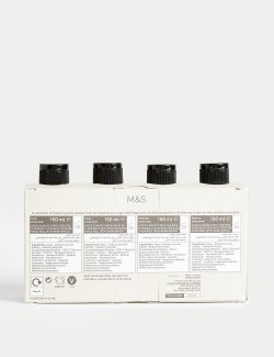 Sada 4 sprchových gelů s vůněmi Calm, Sleep, Meditate a Restore z kolekce Apothecary – 4 × 150 ml