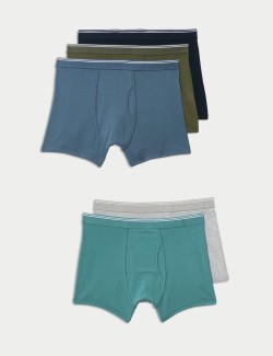 5pk Cotton Rich Cool & Fresh™ Trunks