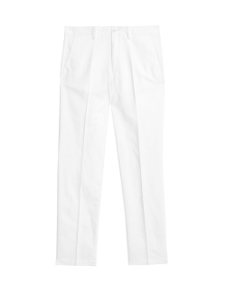 Chino kalhoty ze směsi lnu, normální střih