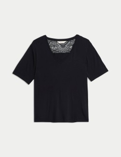 Lace Detail Pyjama Top