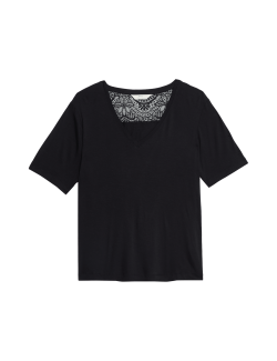 Lace Detail Pyjama Top