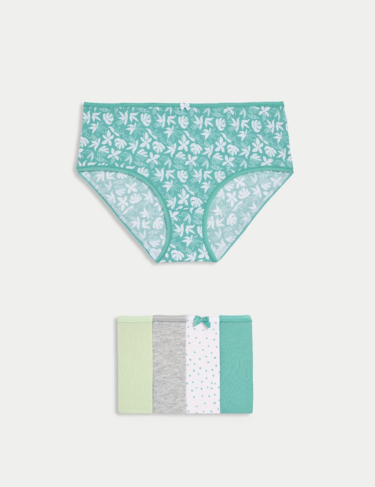 Šortkové kalhotky s vysokým pasem, z bavlny Lycra™, 5 ks