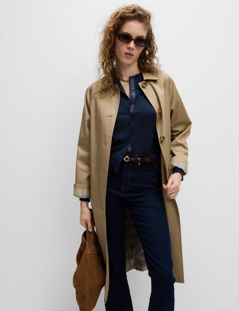 Kardigan s kulatým výstřihem a knoflíky vepředu